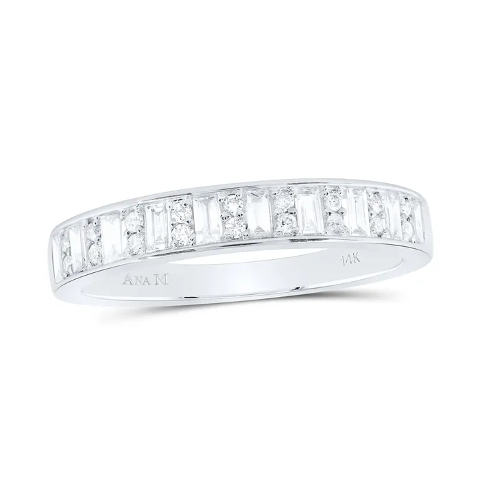 GND 13CtwNat Dia Ana M Fashion Baguette Ring 265 grams Rings