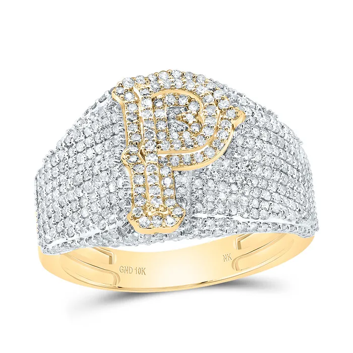 GND Rings 1 12CtwDia Nk Initial P Mens Ring 511 grams