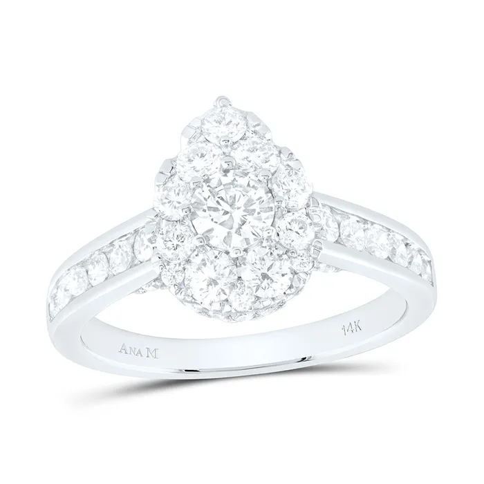 GND Rings 1 12CtwNat Dia Ana M 13CtCrd Pear Engagement Ring 43 grams GND Rings 1 12CtwNat Dia Ana M 13CtCrd Pear Engagement Ring 43 grams