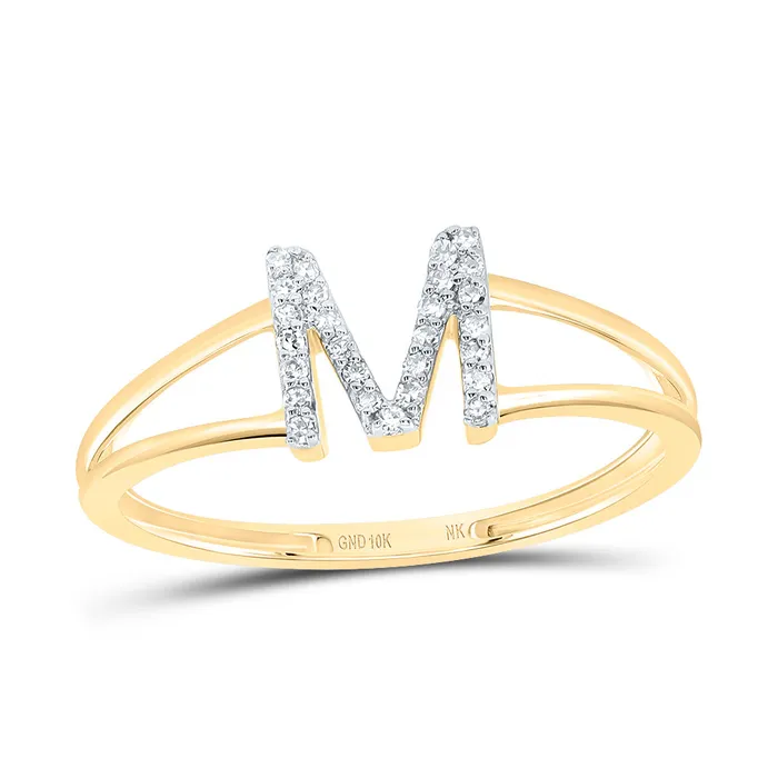 GND Rings 112CtwDia Nk Gift Initial M Ladies Ring 132 grams