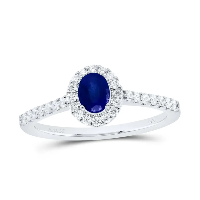 GND Rings 13CtwDia Ana M 5X4Mm OvBs Nat Gem Oval Ring 26 grams