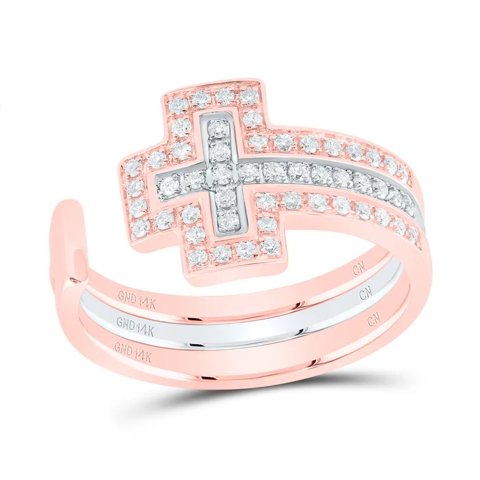 GND Rings 14CtwNat Dia Cn Gift Cross Ring 482 grams