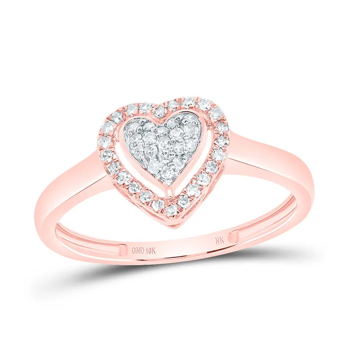 GND Rings 16CtwNat Dia Nk Fashion Heart Ring 14 grams