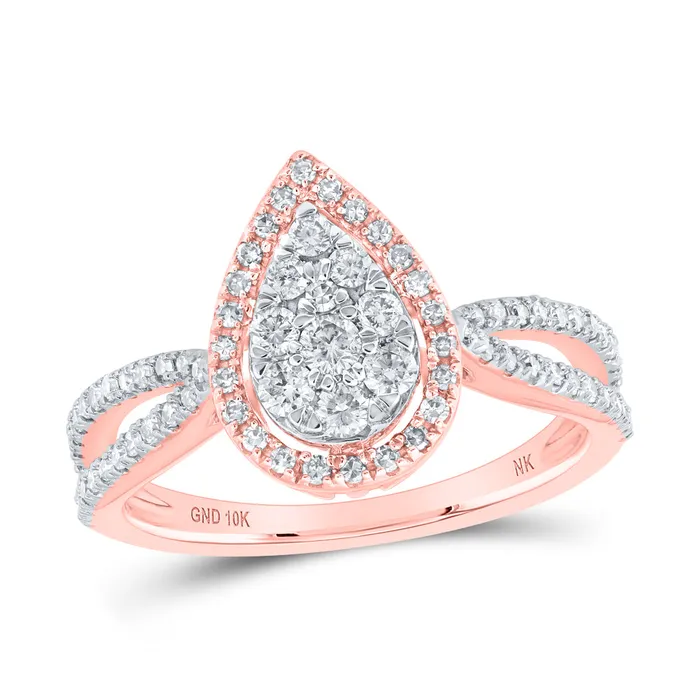 GND Rings 10Kt Rose Gold 12CtwDia Nk Fashion Ring 376 grams