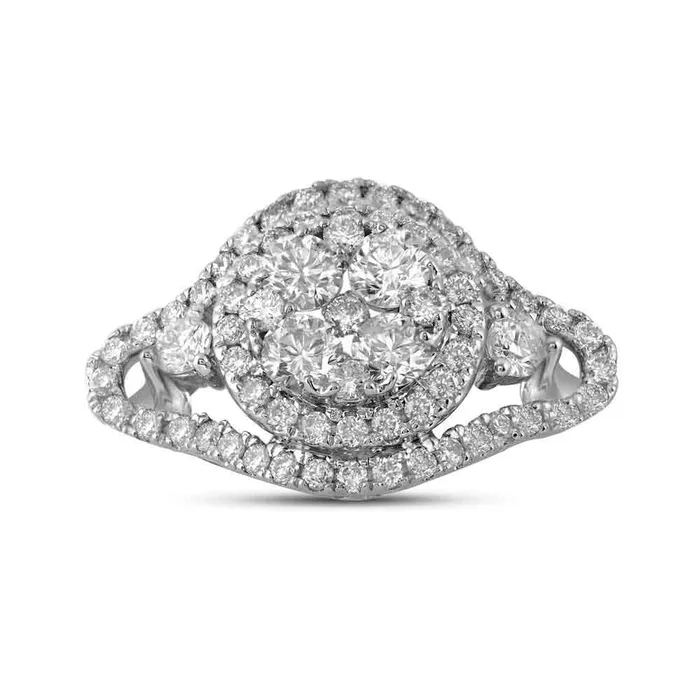 GND Rings 10Kt White Gold 1 CtwDia Ladies Bridal Fashion Ring 49 grams GND Rings 10Kt White Gold 1 CtwDia Ladies Bridal Fashion Ring 49 grams