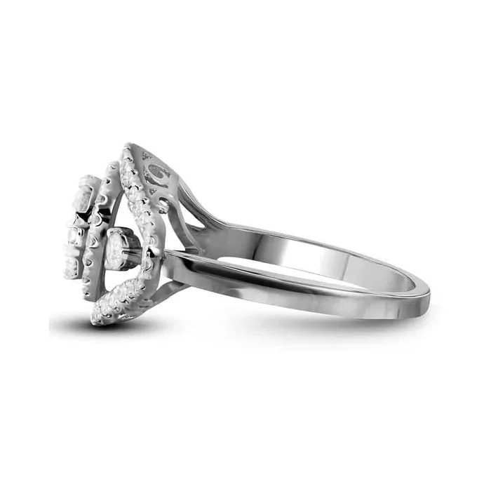 GND Rings 10Kt White Gold 1 CtwDia Ladies Bridal Fashion Ring 49 grams