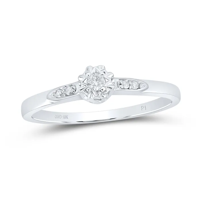 GND Rings 10Kt White Gold Womens Round Diamond Solitaire Bridal Wedding Engagement Ring 120 Cttw 152 grams