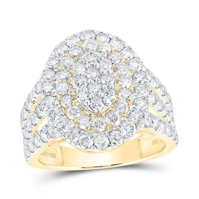 GND Rings 2 38CtwDia Nk Oval Ladies Ring 539 grams