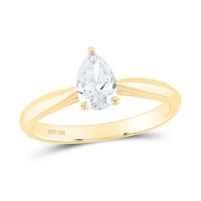 GND Rings 34CtDia Pear Solitaire Ring 255 grams