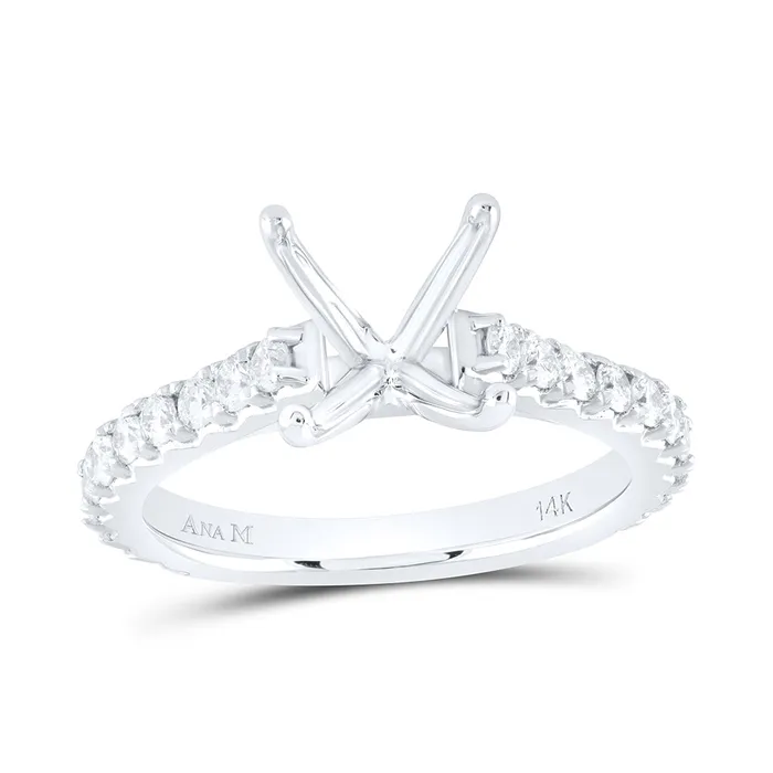 GND Rings 58CtwNat Dia Ana M 2CtCpc SemiMount No Halo Engagement Ring 394 grams GND Rings 58CtwNat Dia Ana M 2CtCpc SemiMount No Halo Engagement Ring 394 grams