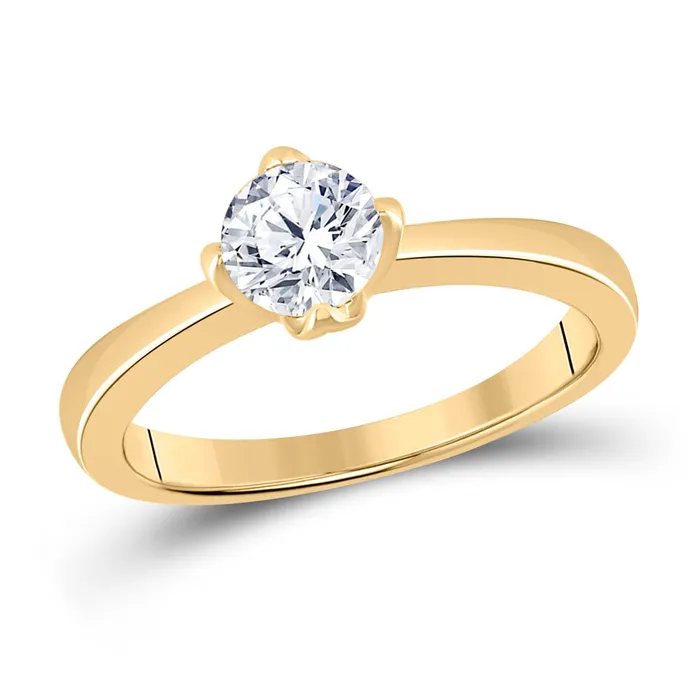 GND Rings Gold Solitaire Bridal Wedding Engagement Ring 34 Cttw Round Natural Diamond Womens 343 grams GND Rings Gold Solitaire Bridal Wedding Engagement Ring 34 Cttw Round Natural Diamond Womens 343 grams