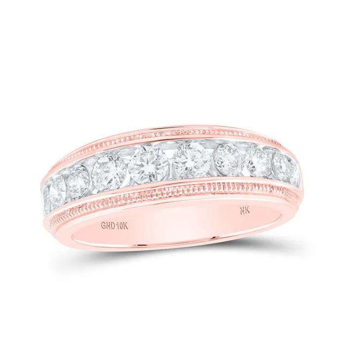 Gold Band Ring 112 Cttw Round Natural Diamond Mens 605 grams GND Rings Gold Band Ring 112 Cttw Round Natural Diamond Mens 605 grams GND Rings