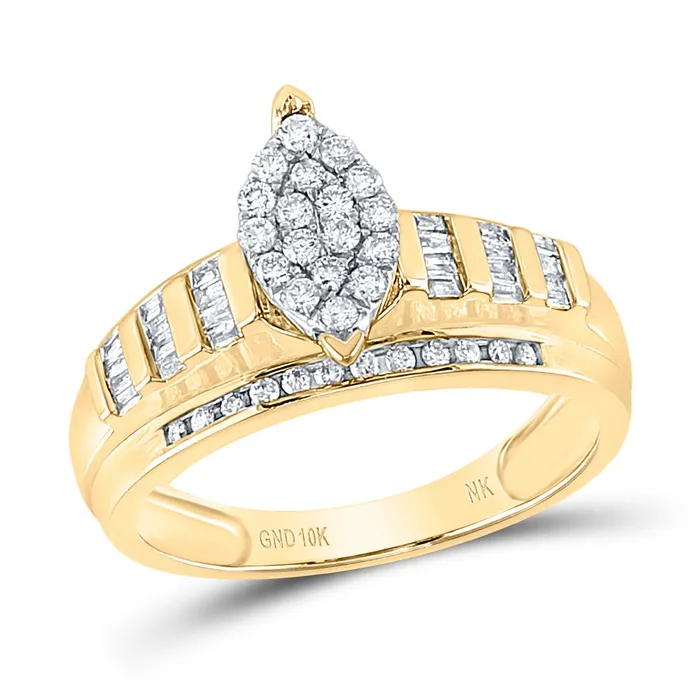 Gold Oval Bridal Wedding Engagement Ring 12 Cttw Round Natural Diamond Womens 363 grams GND Rings Gold Oval Bridal Wedding Engagement Ring 12 Cttw Round Natural Diamond Womens 363 grams GND Rings