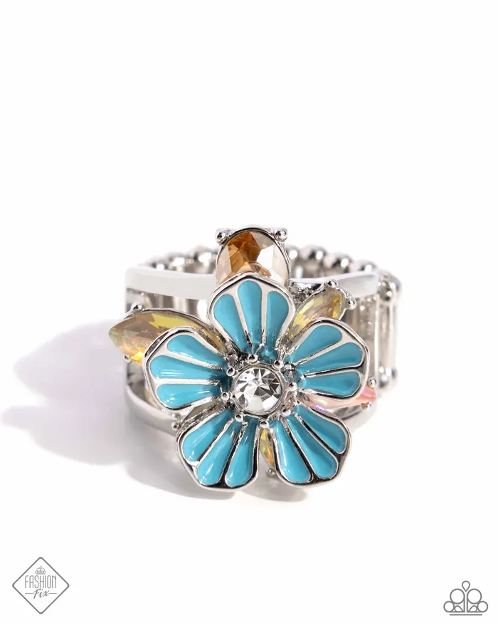 Hamptons Holiday Blue Flower Pink Gem Silver Ring Paparazzi Fashion Fix June 2024 Paparazzi Accessories Rings Hamptons Holiday Blue Flower Pink Gem Silver Ring Paparazzi Fashion Fix June 2024 Paparazzi Accessories Rings