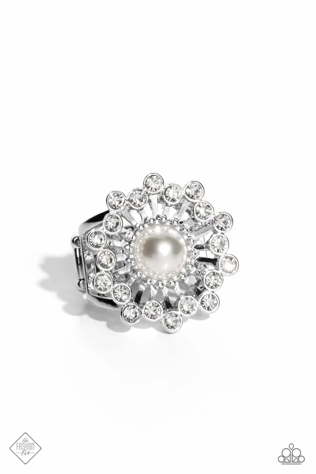 Maypole Dance White Pearl Silver Ring Paparazzi Fashion Fix April 2023 Paparazzi Accessories Rings Maypole Dance White Pearl Silver Ring Paparazzi Fashion Fix April 2023 Paparazzi Accessories Rings