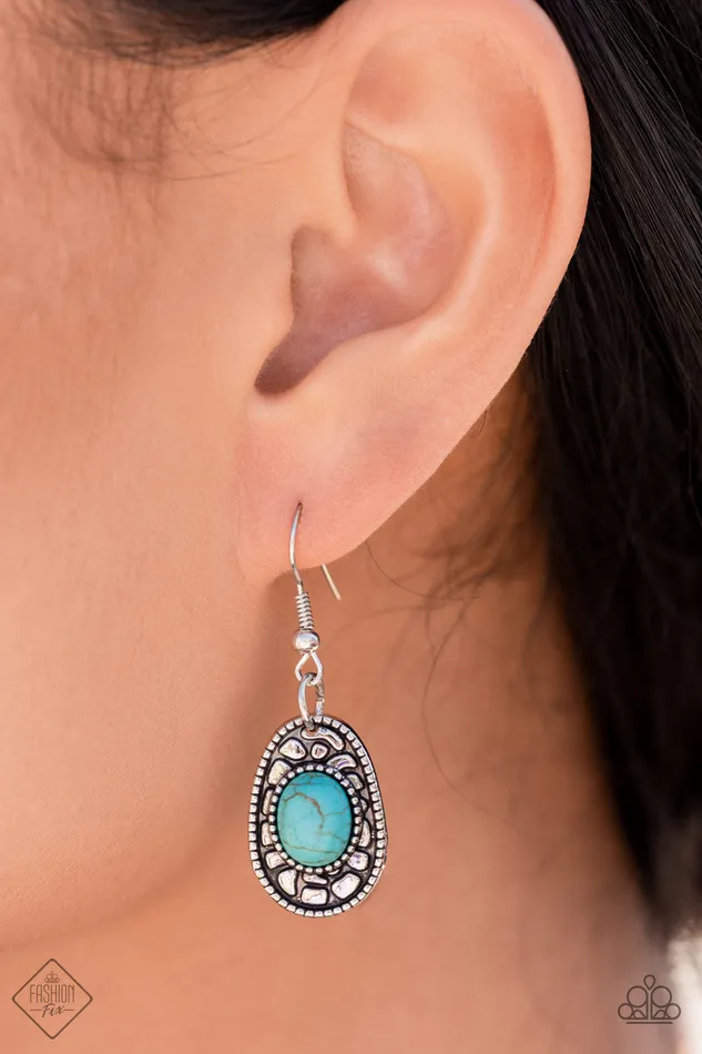 Necklaces Paparazzi Accessories Albuquerque Artisan Blue Turquoise Silver Necklace Paparazzi Fashion Fix October 2021
