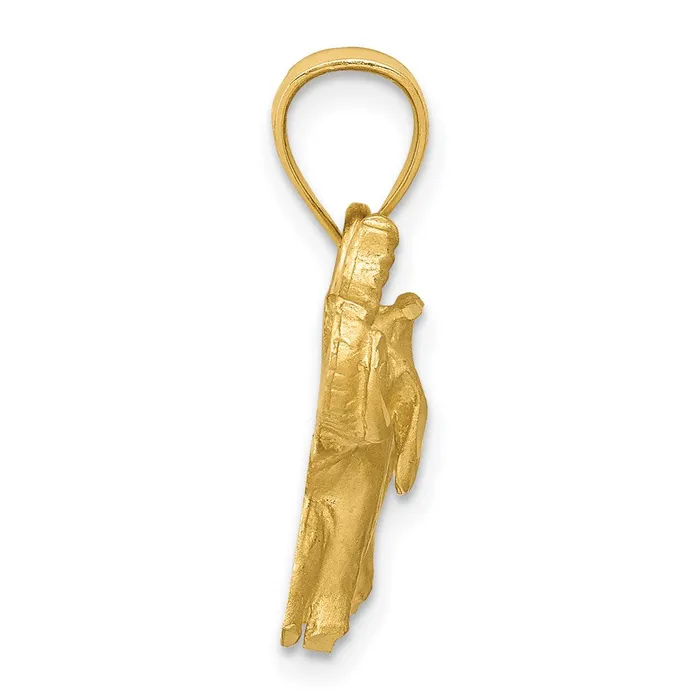 Necklaces Qgold 14k Yellow Gold 21 mm Diamondcut Elephant Pendant 23 grams Necklaces Qgold 14k Yellow Gold 21 mm Diamondcut Elephant Pendant 23 grams