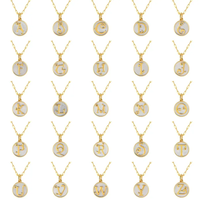 Necklaces Saints Dainty Fancy A Initial Pendant Necklace Saints Saviors