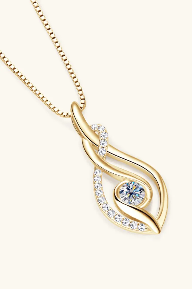 Necklaces Trendsi Moissanite 925 Sterling Silver Necklace