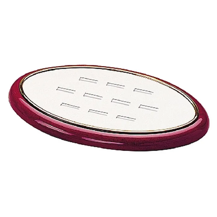 Noblepack CA Rings Leatherette and Wooden Ring Display Pad Tray
