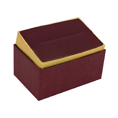 Noblepack CA Rings Twotone Paper Double Ring Box with Gold Accent