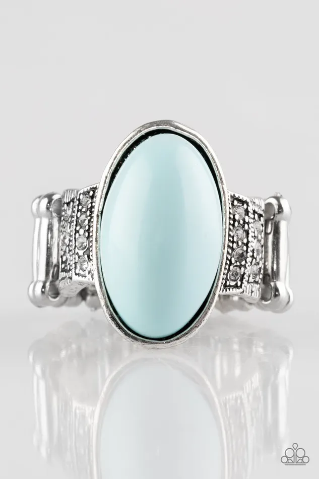 Paparazzi Accessories Rings Paparazzi BEADto Know Basics Blue Silver Ring