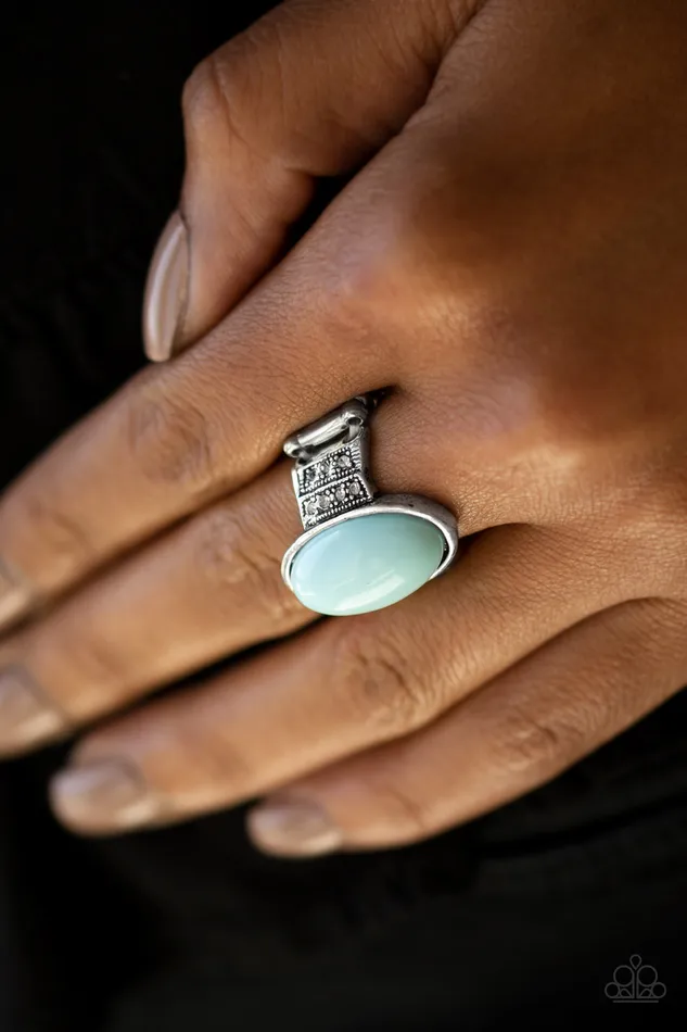 Paparazzi Accessories Rings Paparazzi BEADto Know Basics Blue Silver Ring Paparazzi Accessories Rings Paparazzi BEADto Know Basics Blue Silver Ring