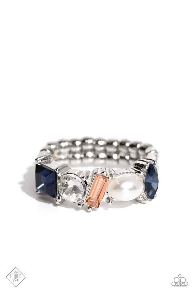 Paparazzi Accessories Rings Reputable Rarity Multi Blue White Peach Gem Silver Ring Paparazzi Fashion Fix September 2023 Paparazzi Accessories Rings Reputable Rarity Multi Blue White Peach Gem Silver Ring Paparazzi Fashion Fix September 2023