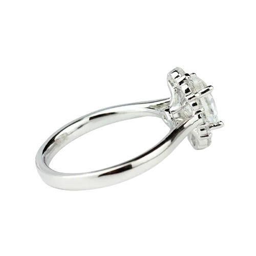 PARADE DESIGNS Rings 14k White Gold Oval Center SemiMount Engagement Ring