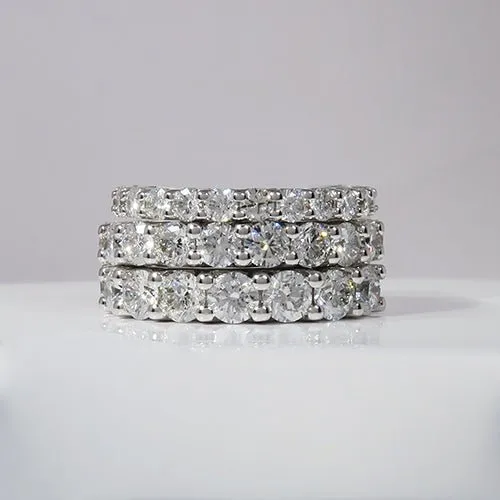 Penwarden Fine Jewellery Rings CATHEDRAL FULL ETERNITY WEDDING BAND WITH 25MM DIAMONDS