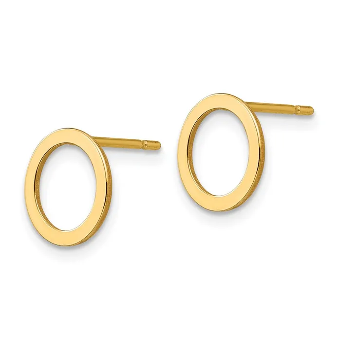 Qgold 10k Yellow Gold 9 mm Open Circle Earrings 055 grams Earrings Qgold 10k Yellow Gold 9 mm Open Circle Earrings 055 grams Earrings