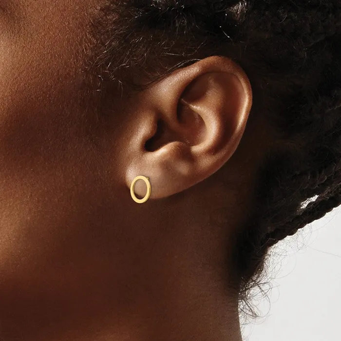 Qgold 10k Yellow Gold 9 mm Open Circle Earrings 055 grams Earrings Qgold 10k Yellow Gold 9 mm Open Circle Earrings 055 grams Earrings