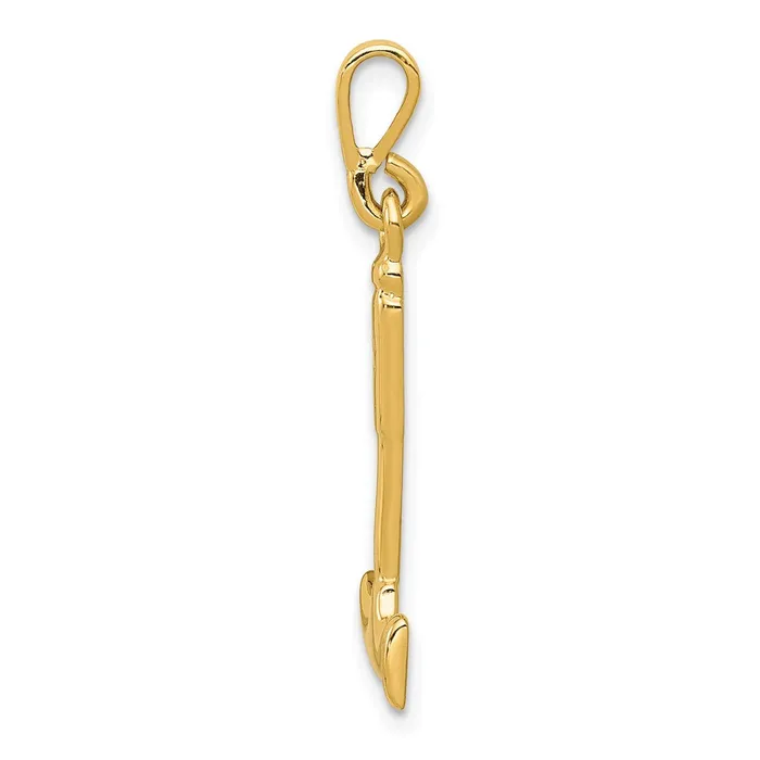 Qgold Charm Necklaces 14k Yellow Gold 10 mm r Charm 104 grams Qgold Charm Necklaces 14k Yellow Gold 10 mm r Charm 104 grams