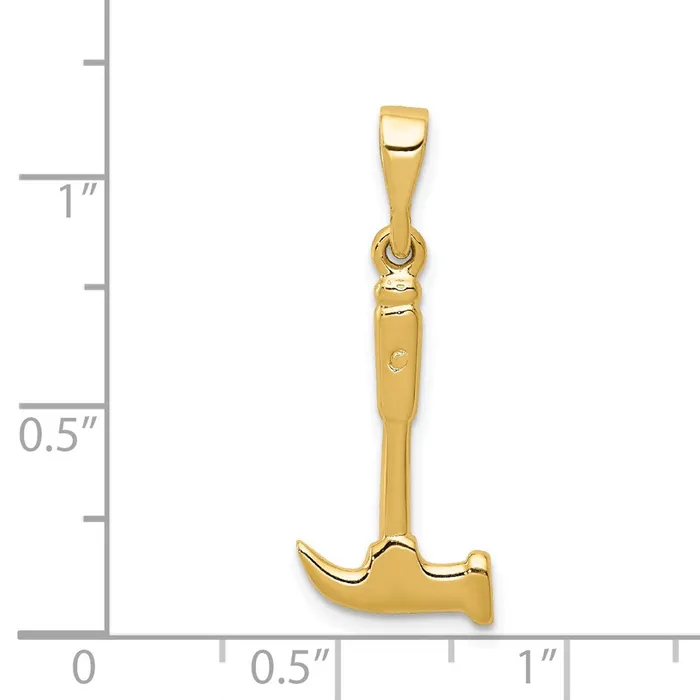 Qgold Charm Necklaces 14k Yellow Gold 10 mm r Charm 104 grams Qgold Charm Necklaces 14k Yellow Gold 10 mm r Charm 104 grams