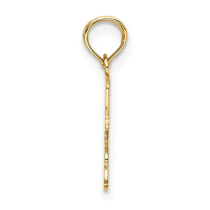 Qgold Charm Necklaces 14k Yellow Gold 1205 mm I HEART wRoller Skate Charm 06 grams Qgold Charm Necklaces 14k Yellow Gold 1205 mm I HEART wRoller Skate Charm 06 grams