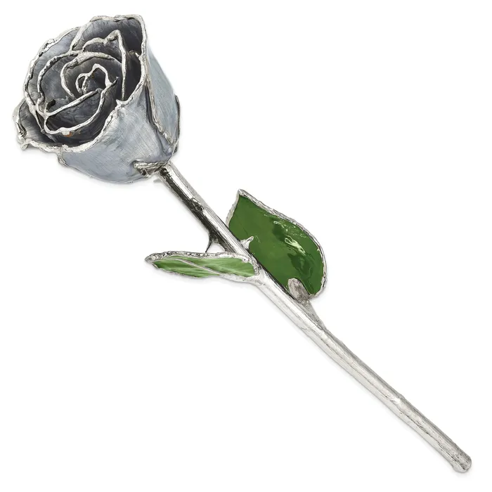 Qgold Lacquer Dipped Silver Trim Silver Moonstone Rose Rings