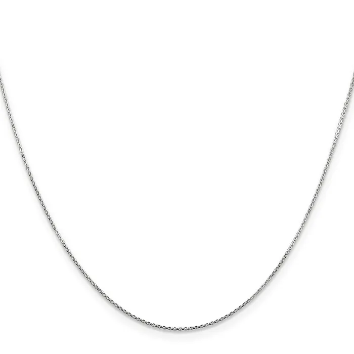 Qgold Rings 14k WG 8mm DC Round Open Link Cable Chain 107 grams Qgold Rings 14k WG 8mm DC Round Open Link Cable Chain 107 grams