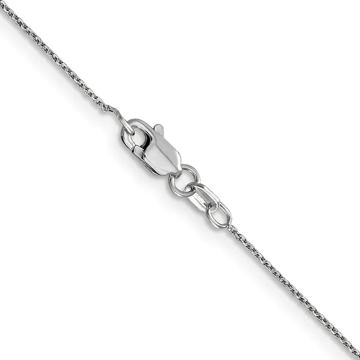 Qgold Rings 14k WG 8mm DC Round Open Link Cable Chain 107 grams Qgold Rings 14k WG 8mm DC Round Open Link Cable Chain 107 grams