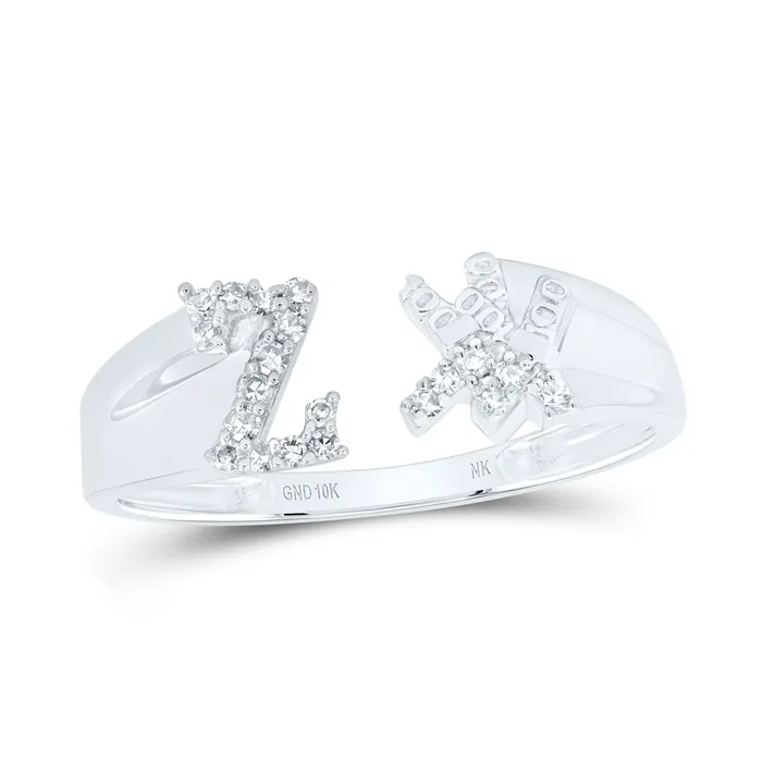 Rings 110CtwNat Dia Nk Gift Initial Z Ladies Ring 197 grams GND