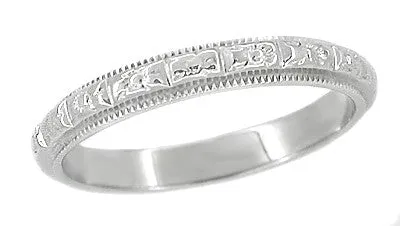 Rings Antique Jewelry Mall Antique Art Deco Wedding Ring in 18 Karat White Gold Size 3 12 Rings Antique Jewelry Mall Antique Art Deco Wedding Ring in 18 Karat White Gold Size 3 12