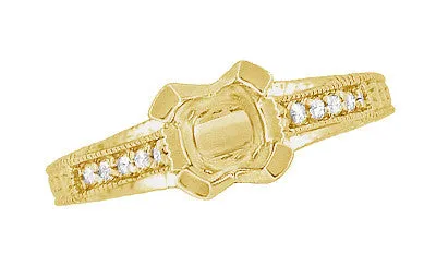 Rings Antique Jewelry Mall Art Deco X O Kisses Yellow Gold 34 Carat Diamond Engagement Ring Setting 14K or 18K Rings Antique Jewelry Mall Art Deco X O Kisses Yellow Gold 34 Carat Diamond Engagement Ring Setting 14K or 18K