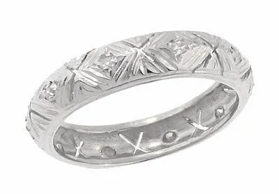 Rings Antique Jewelry Mall Deerfield Art Deco Antique Rose Cut Diamond Wedding Band in Platinum Size 6 12 Rings Antique Jewelry Mall Deerfield Art Deco Antique Rose Cut Diamond Wedding Band in Platinum Size 6 12