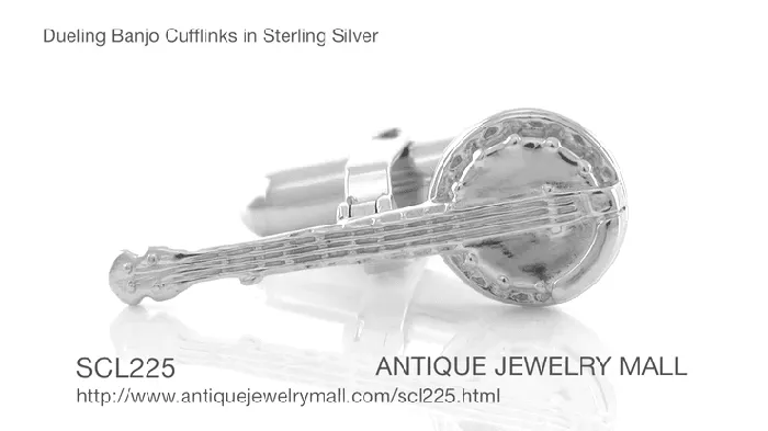 Rings Antique Jewelry Mall Dueling Banjo Cufflinks in Sterling Silver Rings Antique Jewelry Mall Dueling Banjo Cufflinks in Sterling Silver