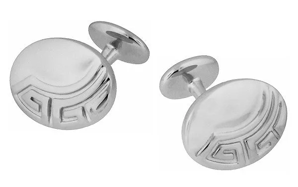 Rings Antique Jewelry Mall Vintage Design Greek Key Engravable Art Deco Cufflinks in Sterling Silver Rings Antique Jewelry Mall Vintage Design Greek Key Engravable Art Deco Cufflinks in Sterling Silver