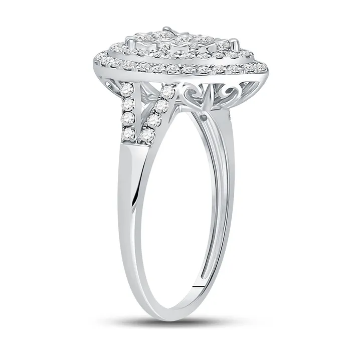 Rings GND 14Kt White Gold 1 CtwDia Ana M Fashion Ring 337 grams