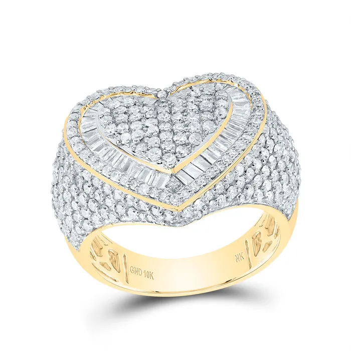Rings GND 2 15CtwDia Nk Heart Ring 839 grams