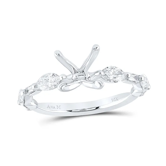 Rings GND 78CtwDia Ana M 3 CtCov SemiMount No Halo Engagement Ring 268 grams Rings GND 78CtwDia Ana M 3 CtCov SemiMount No Halo Engagement Ring 268 grams
