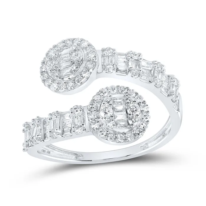 Rings Gold Circle Cuff Band Ring 34 Cttw Baguette Natural Diamond Womens 234 grams GND Rings Gold Circle Cuff Band Ring 34 Cttw Baguette Natural Diamond Womens 234 grams GND
