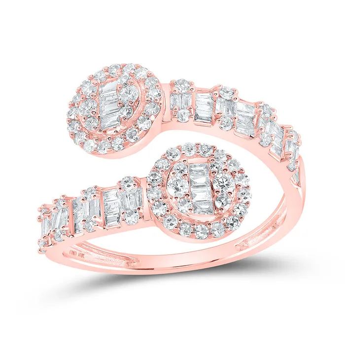 Rings Gold Circle Cuff Band Ring 34 Cttw Baguette Natural Diamond Womens 234 grams GND Rings Gold Circle Cuff Band Ring 34 Cttw Baguette Natural Diamond Womens 234 grams GND