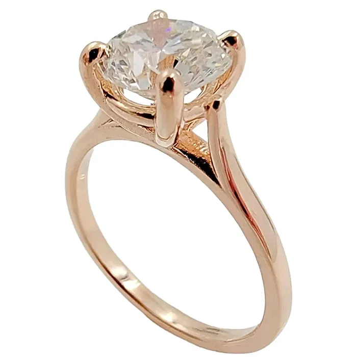 Rings Monaco Jewelers 14K Rose Gold Solitaire Engagement Ring